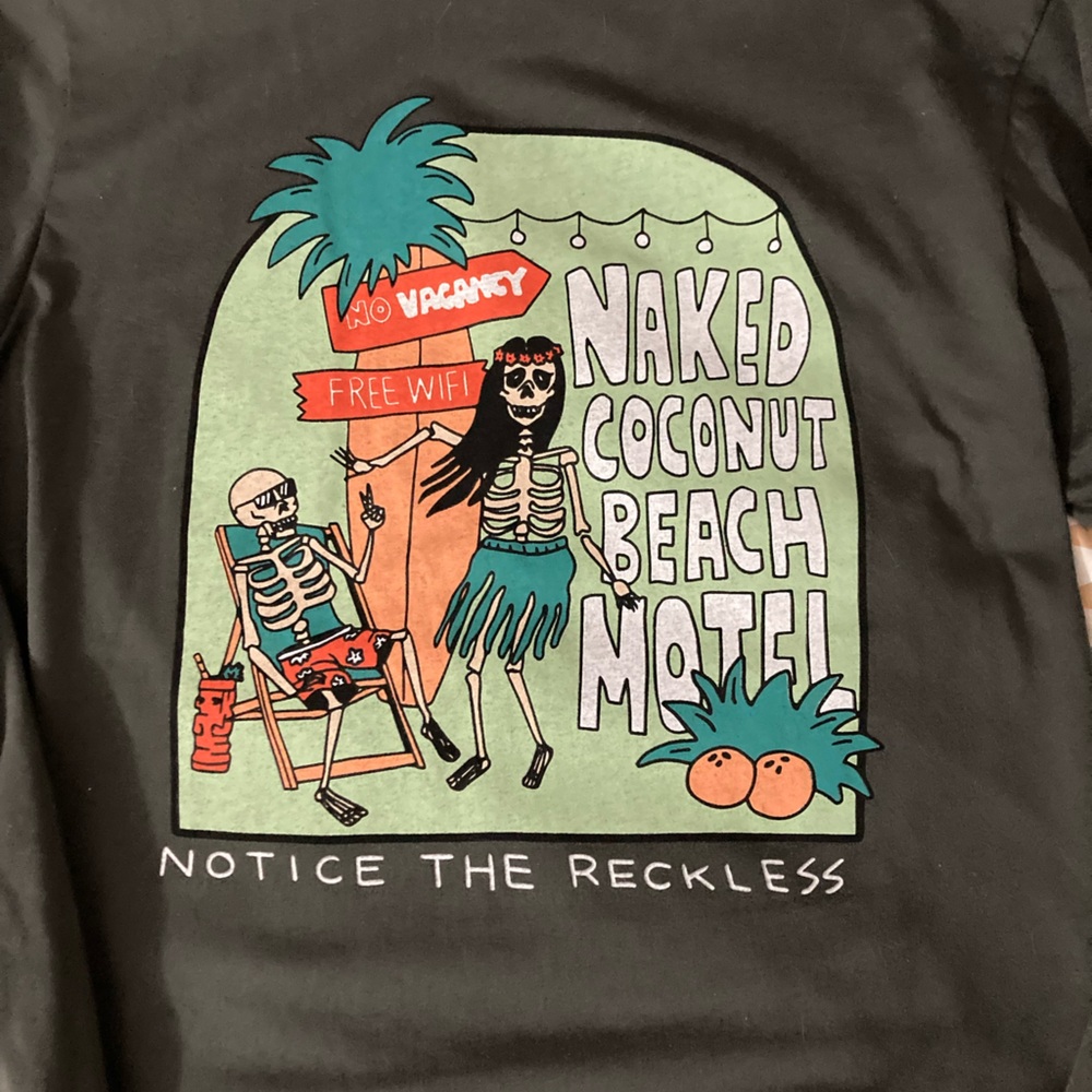 Notice the reckless Long Sleeve Tee with Graphic